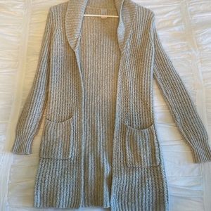 long, soft cardigan sweater